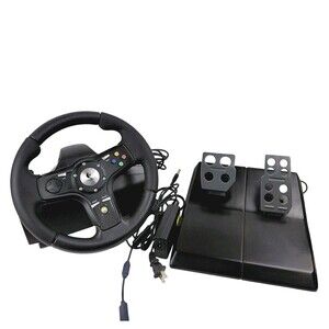 Logitech Drive FX Racing Wheel Pedals  Power Supply USB For PC Tested Xbox 360